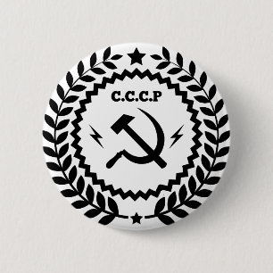 Kommunistisches CCCP Hammer-Sichel-Abzeichen Button