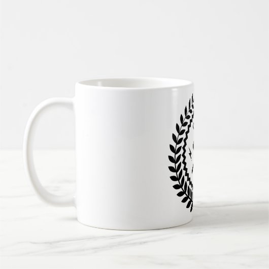 Kommunistisches CCCP Hammer-Sichel-Abzeichen Kaffeetasse (Links)