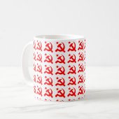 Kommunistisches Hammer-Zeichen Kaffeetasse (Vorderseite Links)