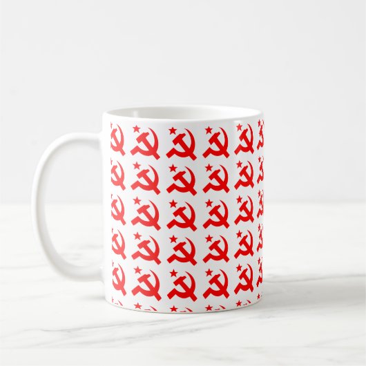 Kommunistisches Hammer-Zeichen Kaffeetasse (Links)