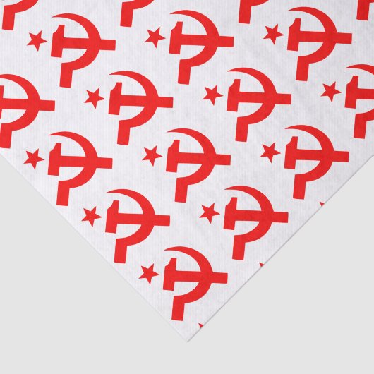 Kommunistisches Hammer-Zeichen Seidenpapier (Ausschnitt)