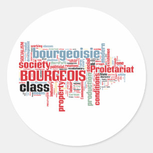 Kommunistisches Manifest - Cloud Runder Aufkleber