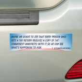 Kommunistisches Manifest u. Steuererklärungen Autoaufkleber (Auf Auto)