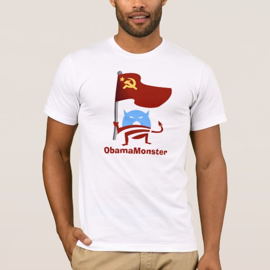 Kommunistisches ObamaMonster T-Shirt (Vorderseite)