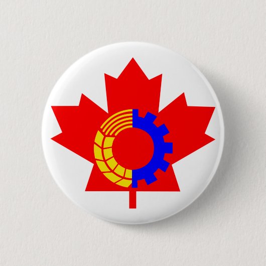 Kommunistisches Party von Kanada Button (Vorderseite)