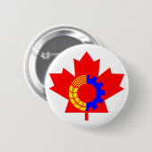 Kommunistisches Party von Kanada Button (Vorne & Hinten)