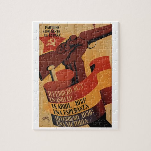 Kommunistisches Party von Spain_Propaganda Plakat Puzzle (Vertikal)