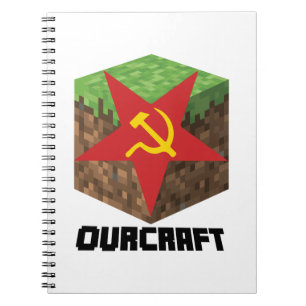 Kommunistisches Spiel Ourcraft lustiges Notizblock