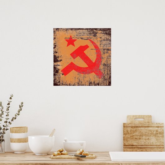 kommunistisches Symbol Poster (Küche)