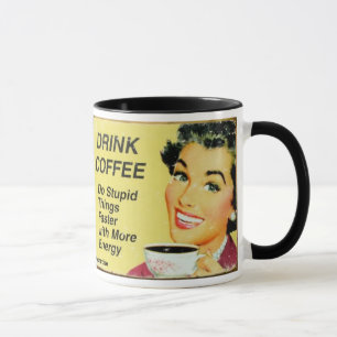 KOMÖDIE KAFFEETASSE VINTAGE WERBUNG