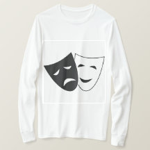 Komödie Tragödie Theater Masken Shirt
