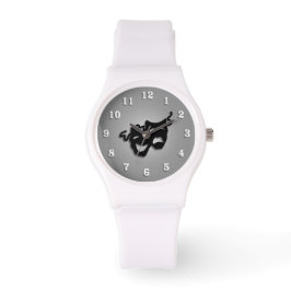 Komödie und Masken des Theaters Armbanduhr