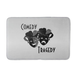 Komödie und Masken des Theaters Badematte