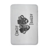 Komödie und Masken des Theaters Badematte (Vorderseite Vertikal)