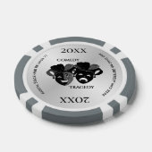 Komödie und Masken des Theaters Pokerchips (Einzeln)
