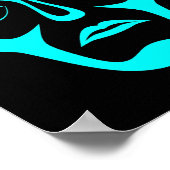 Komödie und Theatermasken Poster (Ecke)