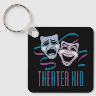 Komödie und Tragödie Theater Kind Schlüsselanhänger