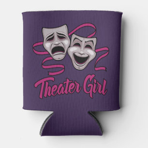 Komödie und Tragödie Theater Mädchen Dosenkühler