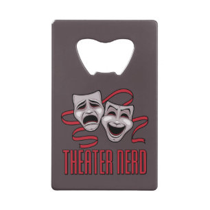 Komödie und Tragödie Theater Nerd Geldbeutel Flaschenöffner