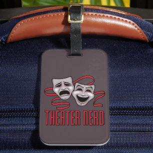 Komödie und Tragödie Theater Nerd Gepäckanhänger
