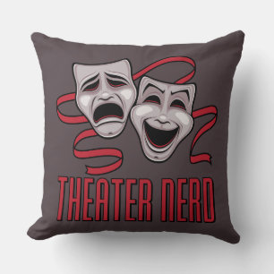 Komödie und Tragödie Theater Nerd Kissen