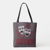 Komödie und Tragödie Theater Nerd Tasche (Rückseite)
