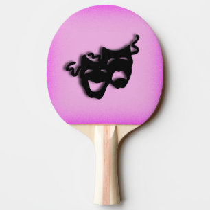 Komödie und Tragödie Theater Pink Tischtennis Schläger