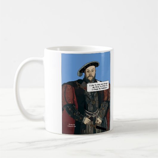 Komödien-Tasse Königs Henry VIII Kaffeetasse (Links)