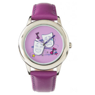 Komödien-Tragödie-Drama-Masken Armbanduhr