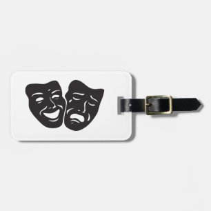 Komödien-Tragödie-Drama-Theater-Masken Gepäckanhänger