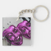 Komödien-Tragödie-Maske Schlüsselanhänger (Rückseite)