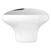 Komödien-Tragödie-Silber-Theater-Masken Keramikknauf (Seitenansicht)