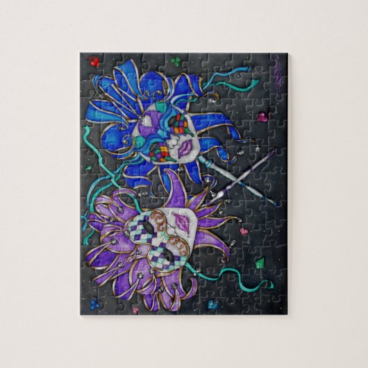 Komödien-/Tragödie-Spaßvogel-Masken Puzzle (Vertikal)