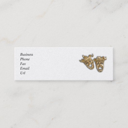 Komödien-u. Mini Visitenkarte (Vorderseite)