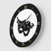 Komödien-und Tragödie-einzigartige Theater-Wanduhr Große Wanduhr (Winkel)