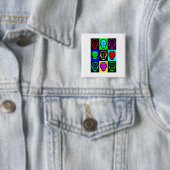 Komödien-und Tragödie-Theater--Masken Button (Beispiel)