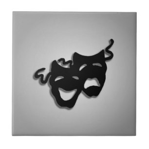 Komödien- und Tragödientheater-Masken Fliese