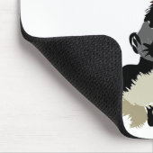 Komödiendachs in der Hals-Krawatte Mousepad (Ecke)