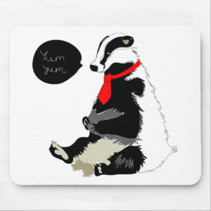 Komödiendachs in der Hals-Krawatte Mousepad