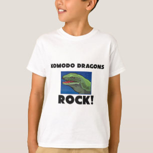 Komodo Drache-Felsen T-Shirt