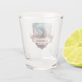 Komodo-Drache Indonesien Nationalpark Schnapsglas (Rückseite)