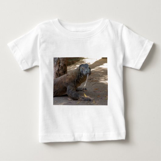 Komodo Drache-Lecken Baby T-shirt (Vorderseite)