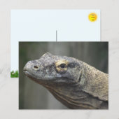 Komodo-Drache Postkarte (Vorne/Hinten)