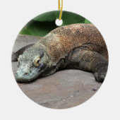 Komodo Drache (Varanus komodoensis), Keramik Ornament (Vorne)