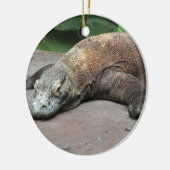 Komodo Drache (Varanus komodoensis), Keramik Ornament (Links)