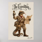 Komodo-Drachen-Entdecker Poster (Vorne)