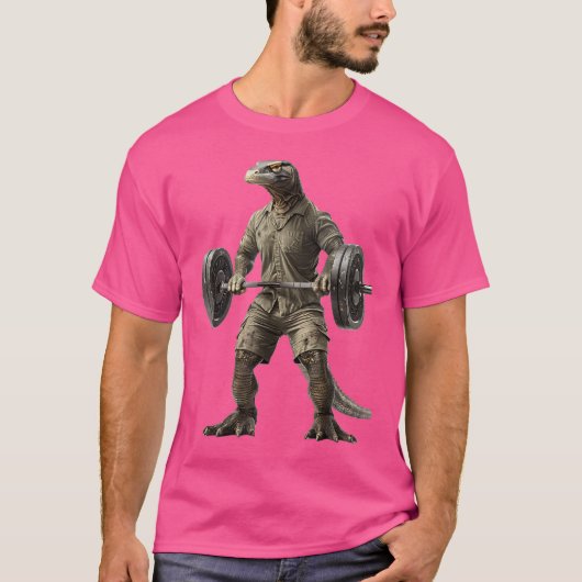 Komodo Dragon Barbell T-Shirt (Vorderseite)