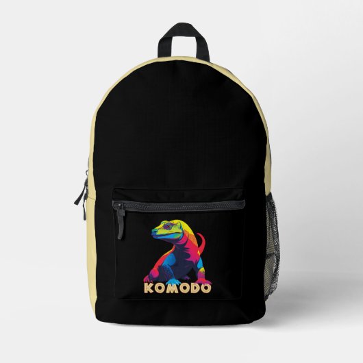 Komodo Dragon Bedruckter Rucksack (Vorderseite)