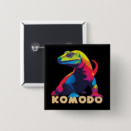 Komodo Dragon Button (Vorne & Hinten)