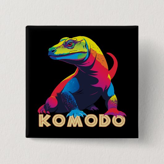 Komodo Dragon Button (Vorderseite)